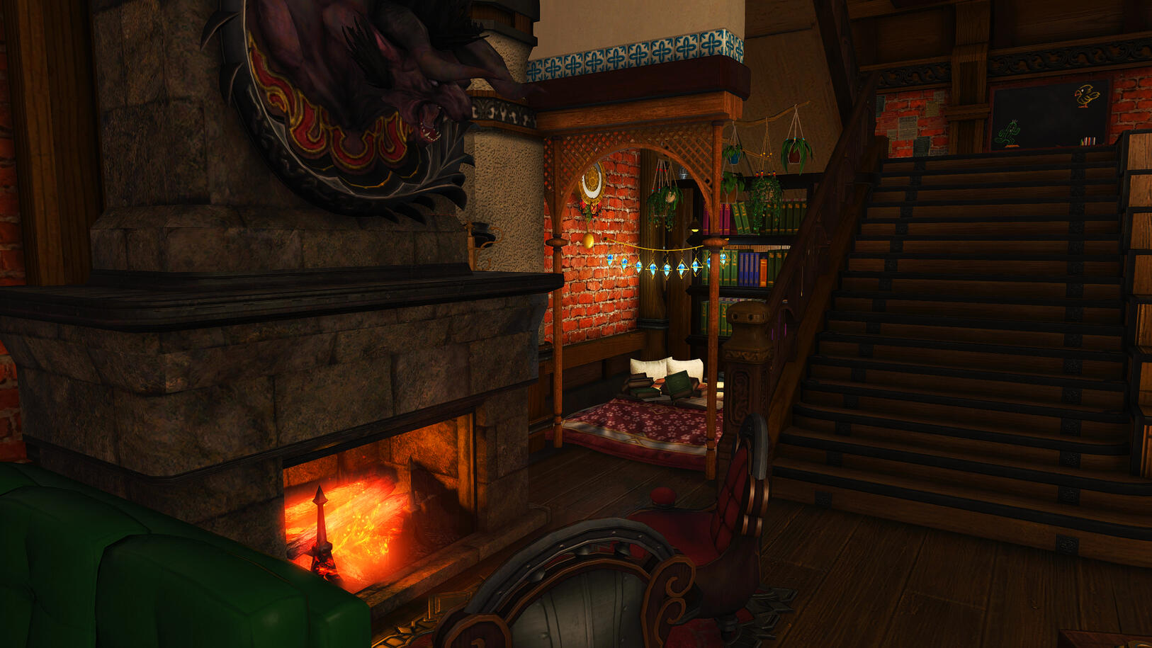 A cozy reading nook!